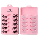 5 pairs of thick, curly and soft false eyelashes