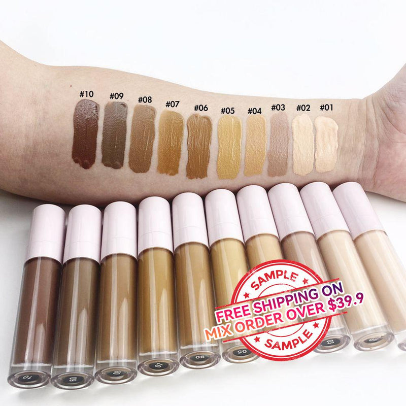 10 Colors Pink lid Liquid Concealers - MSmakeupoem.com