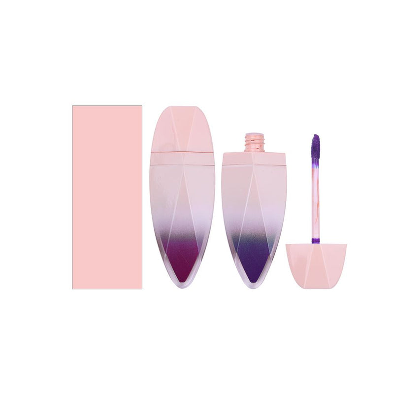 Lápiz labial líquido de tubo degradado de hoja rosa mate antiadherente de 39 colores (# 01-# 30)