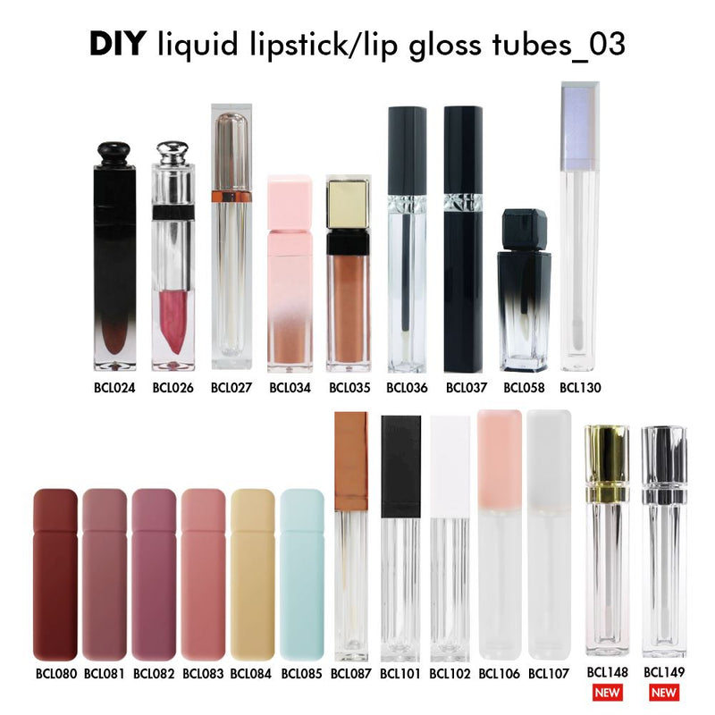 Tubo cuadrado de brillo de labios DIY Beauty 03