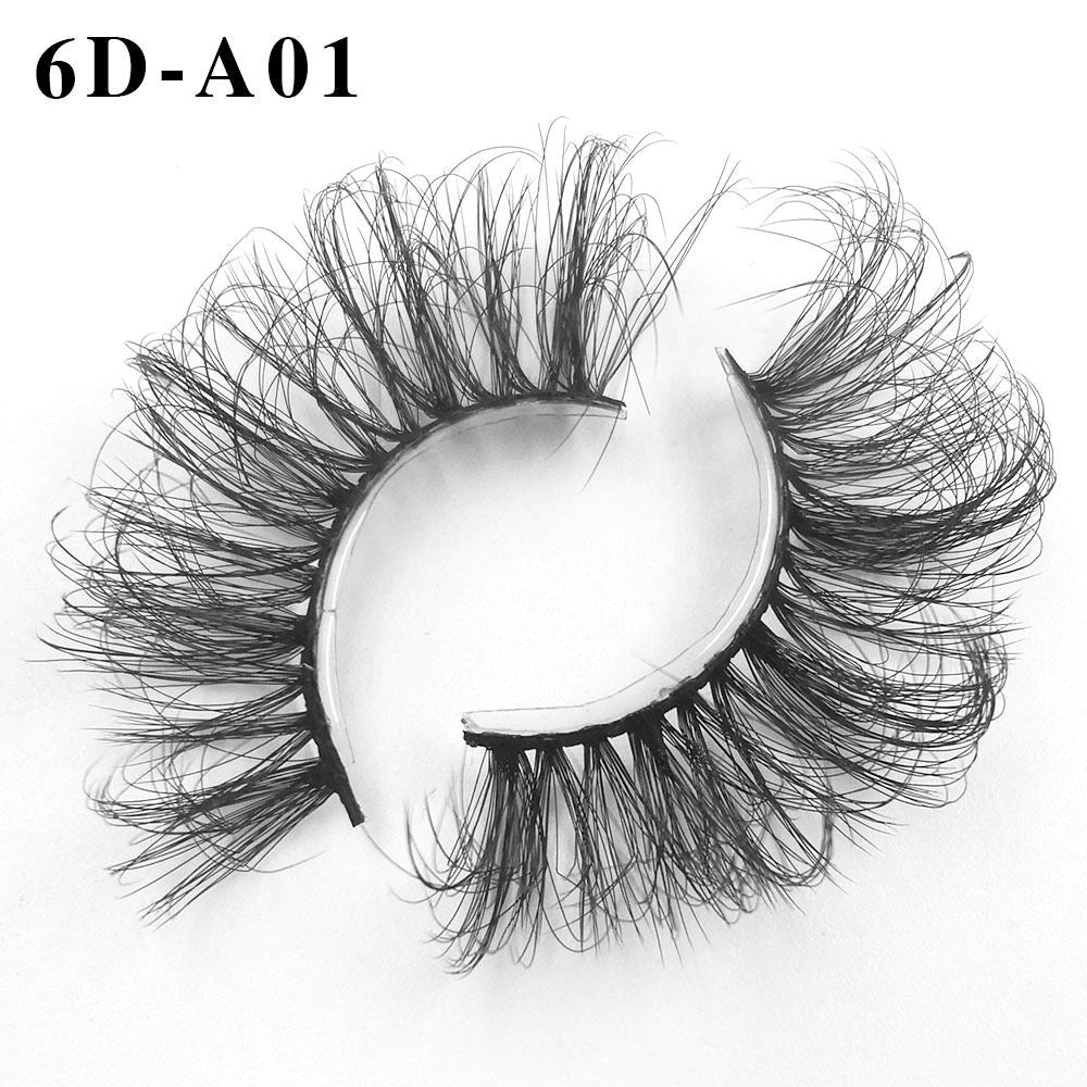 6D messy high imitation mink hair thick eyelashes