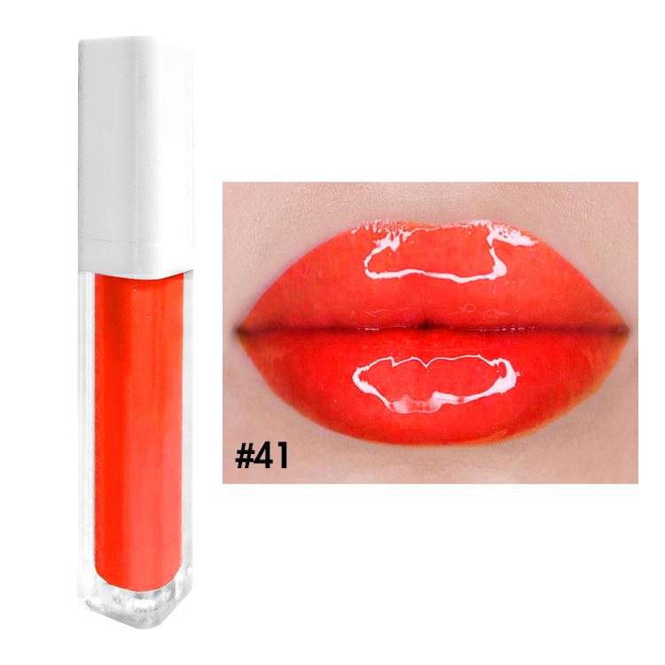 52 colors white square tube moisturizing lip gloss(#27-#52)