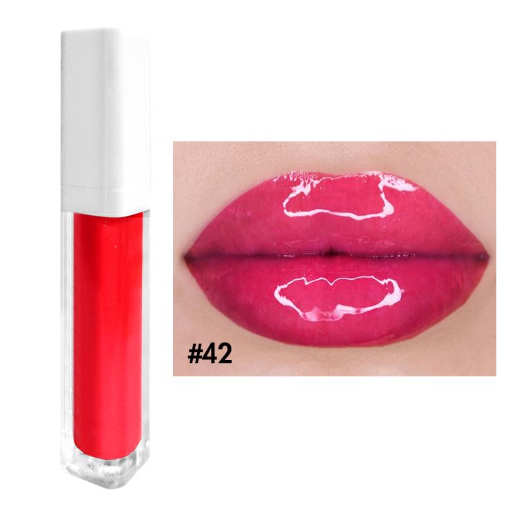 52 colors white square tube moisturizing lip gloss(#27-#52)