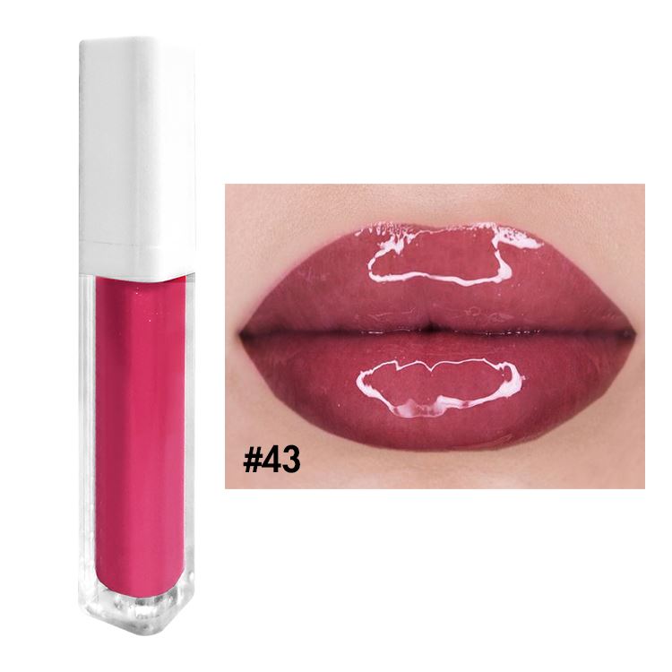 52 colors white square tube moisturizing lip gloss(#27-#52)