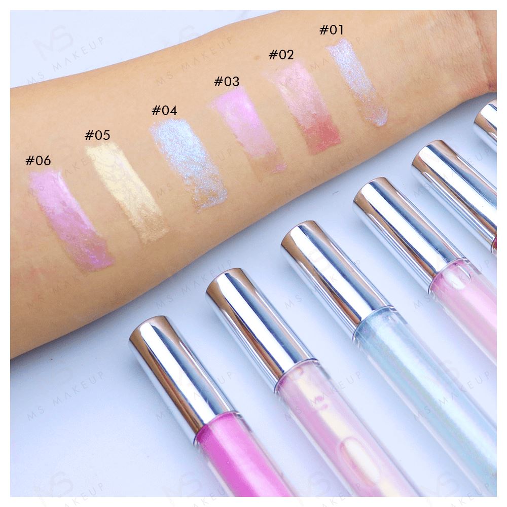 New 6 Colors Holographic Lip Glosses