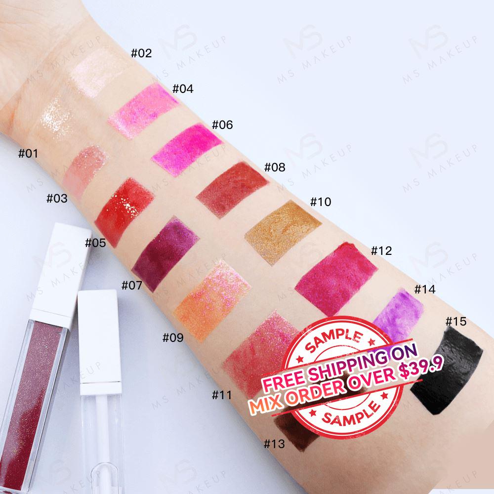 15 Colors White Square Tube Lip Gloss - MSmakeupoem.com