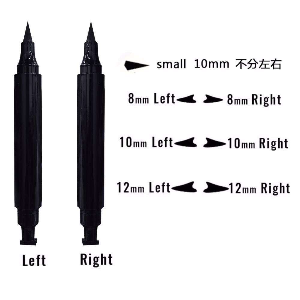 4 Kinds 2 in 1 Black Tube Eyeliner Seal & Pen