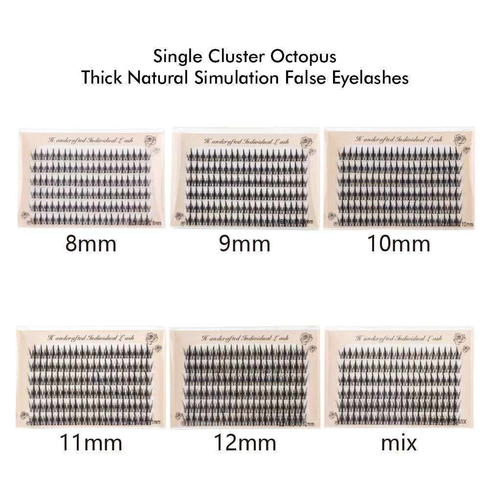 Single Cluster Octopus Thick Natural Simulation False Eyelashes