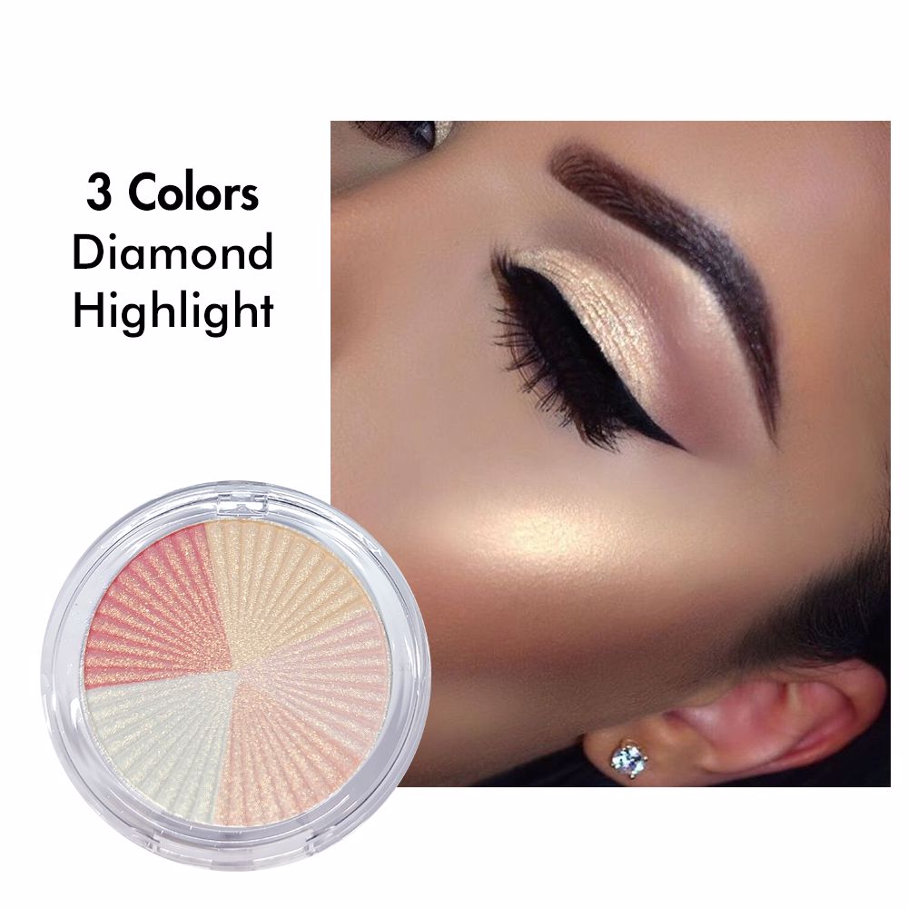 Palette de surligneur de marque privée de maquillage de surligneur de marque en gros