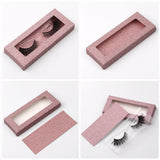 1 Pair 3d Imitation Mink Hair False Eyelashes with Square Nude Box - MSmakeupoem.com