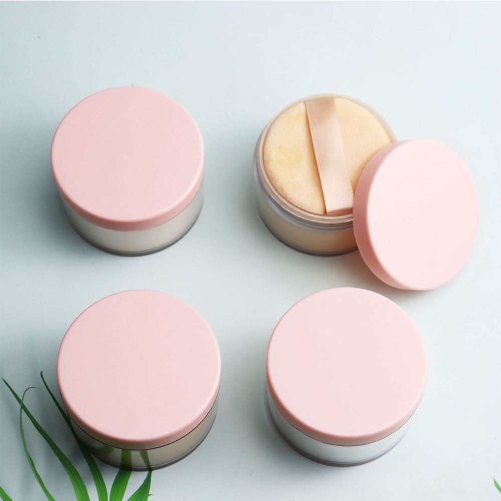 10 colours pink lid setting powder with black boxes
