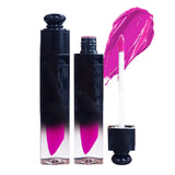 Barra de labios líquida de tubo degradado negro mate antiadherente de 39 colores (# 01-# 30)