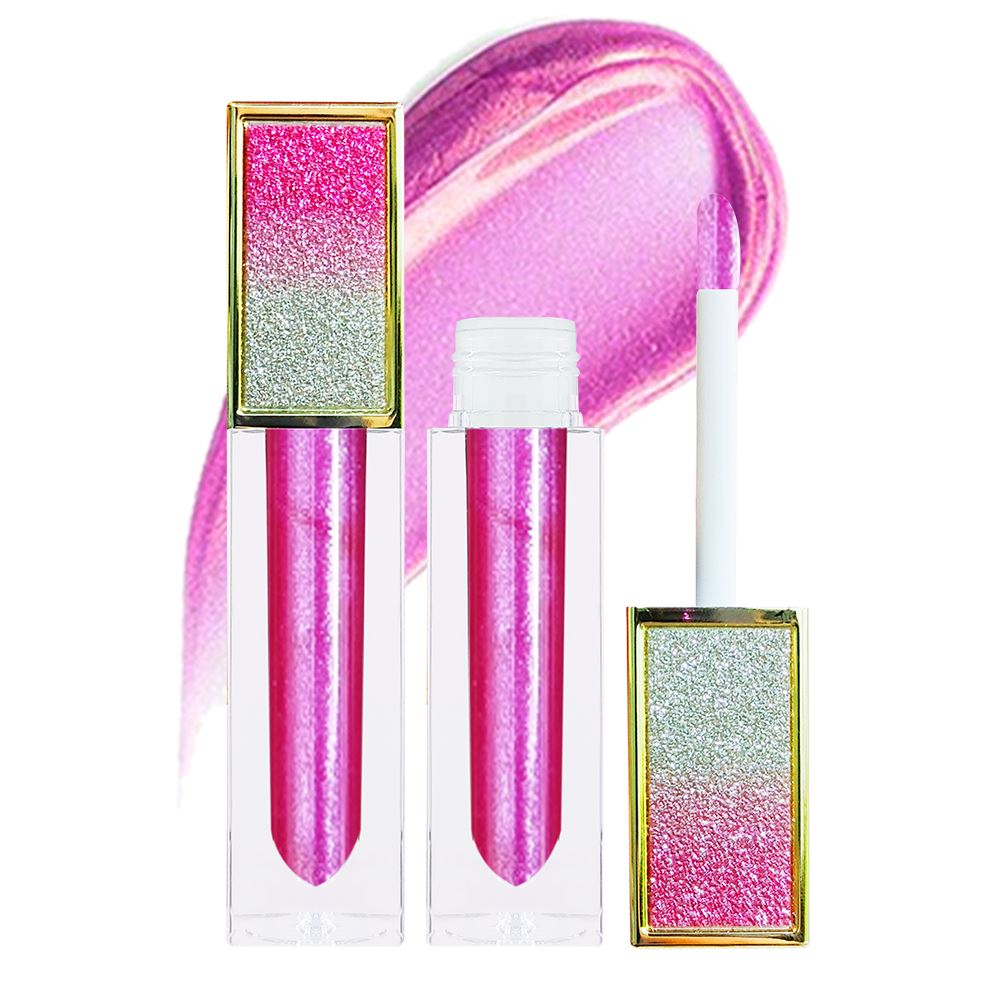 34 colors glitter gradient square tube lip gloss(#1-#22)