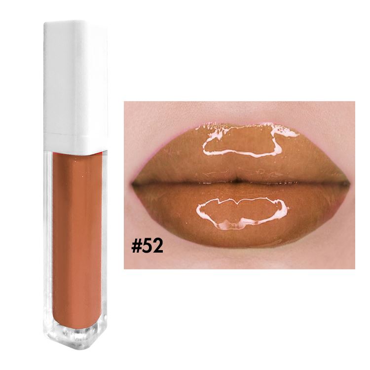 52 colors white square tube moisturizing lip gloss(#27-#52)