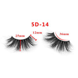 25mm 5D Cross Thick Mink Hair False Eyelashes #1-#33