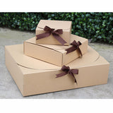 Caja de regalo plegable de 4 colores con bolsa de mano (mediana)
