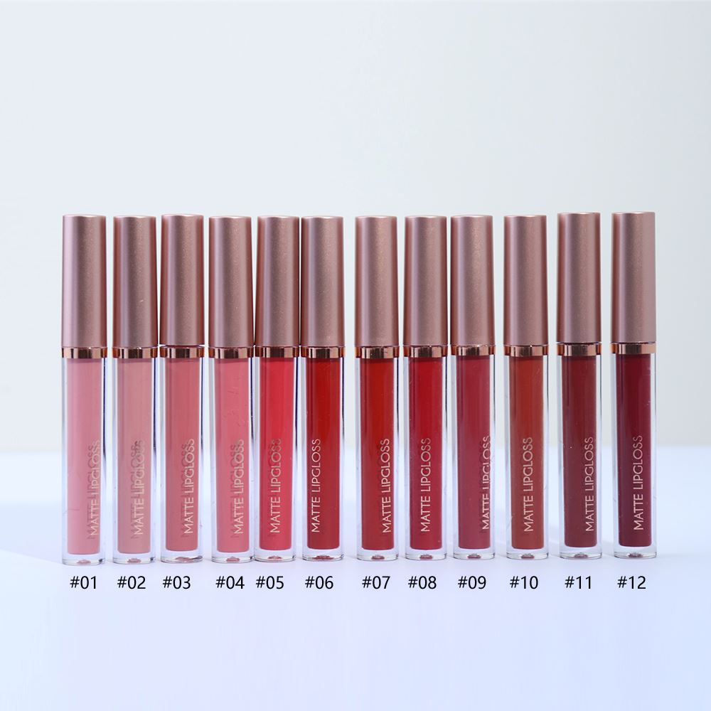 Nude Pink matte lip gloss Set (3PCS)
