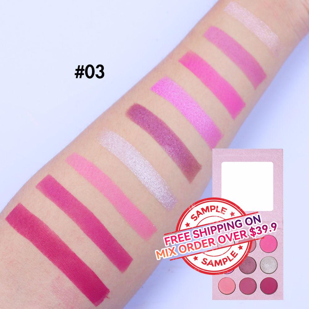 【SAMPLE】9 Color Highpigment Eyeshadow Palette -【Free Shipping On Mix Order Over $39.9】
