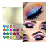 Paleta de sombras de ojos con purpurina dorada de 24 colores