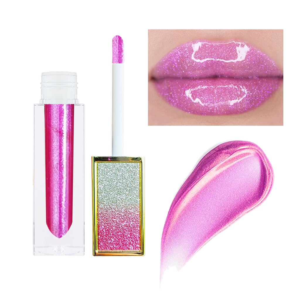 34 colors glitter gradient square tube lip gloss(#1-#22)
