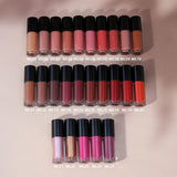 25 Color Black Cover Large Brush Head Matte Liquid Lipstick