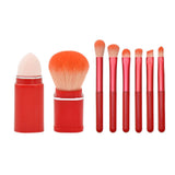 8pcs makeup brushes in a transparent box（Include: Retractable loose powder puff sponge egg eye brush ）
