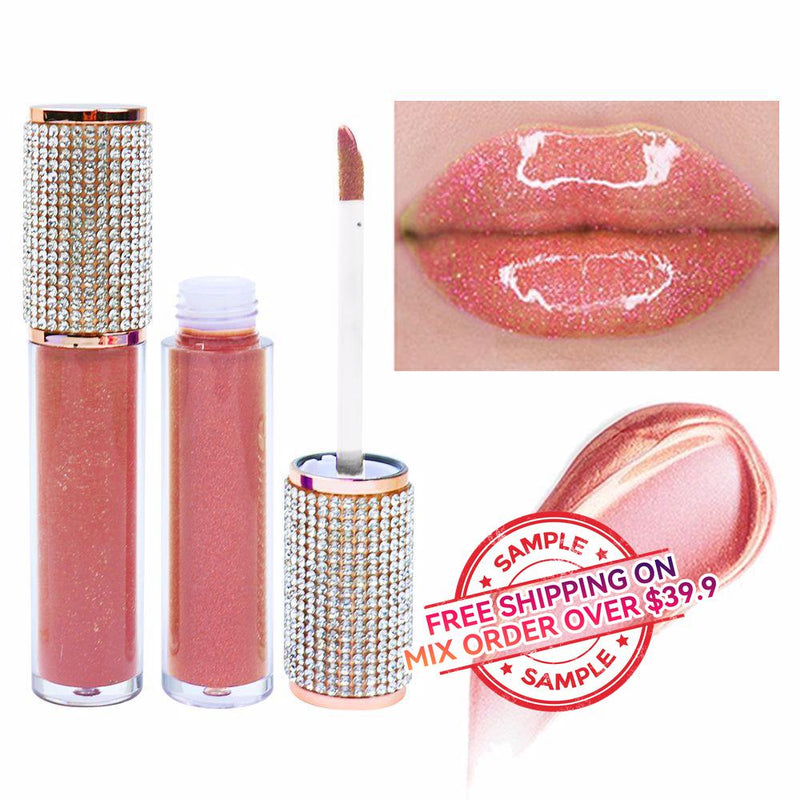 【MUESTRA】Brillo de labios Diamond Lid de 34 colores 【Envío gratis en pedidos mixtos superiores a $39.9】