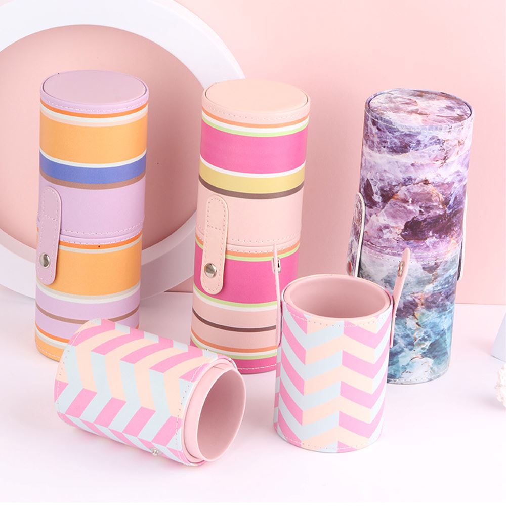12 colors PU waterproof and dustproof makeup brush holder