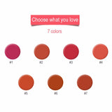 7 Colors White Tube Velvet Lip Glaze