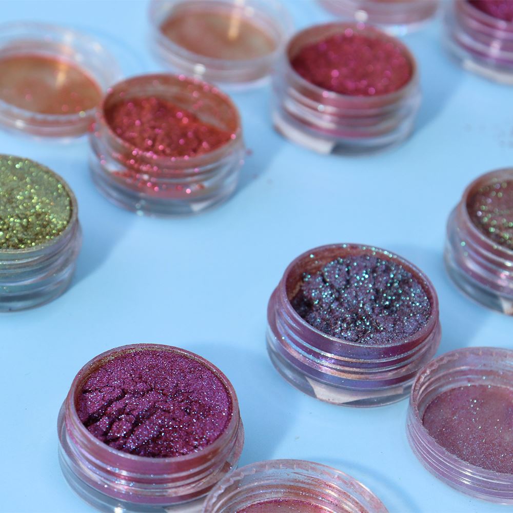 Sombra de ojos en polvo con degradado de 9 colores