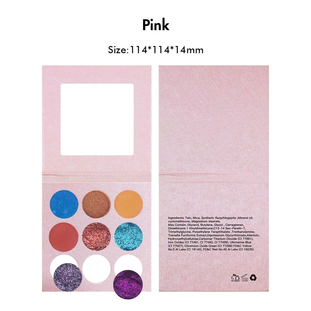 【Free Shipping】Sample Set of 169Pcs Full set of DIY Monochrome eyeshadow & Different Colors of 9 pan DIY empty Palette