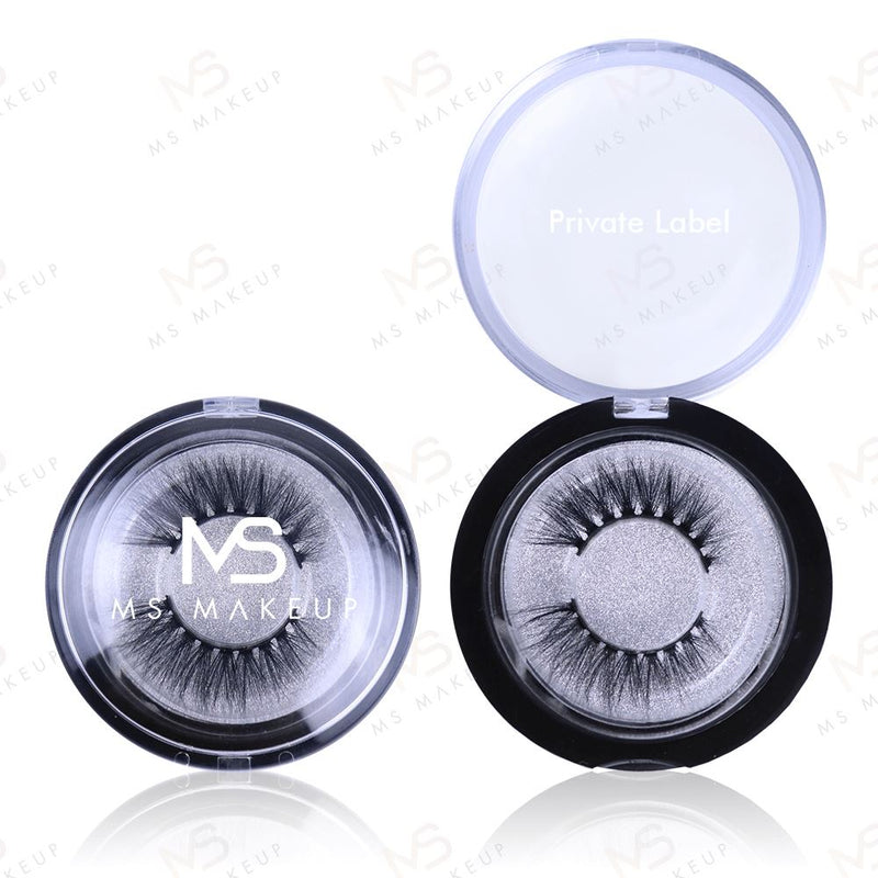 False eyelashes silver box  (3D mink hair)