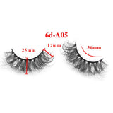 6D messy high imitation mink hair thick eyelashes