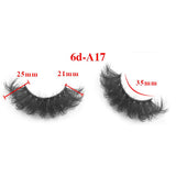 6D messy high imitation mink hair thick eyelashes