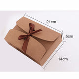 Caja de regalo grande plegable Caja de papel vacía negra Cajas de embalaje de regalos al por mayor