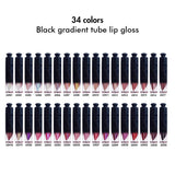 34 colors Black gradient tube lip gloss(#1-#22)