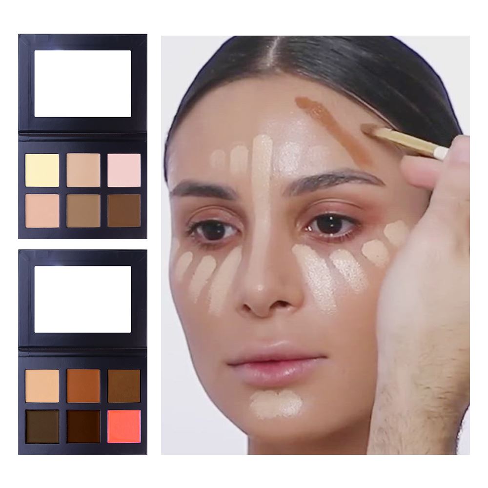 6-color black box concealer contour Palette