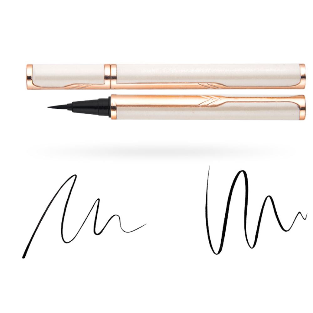 black color white artificial leather eyeliner