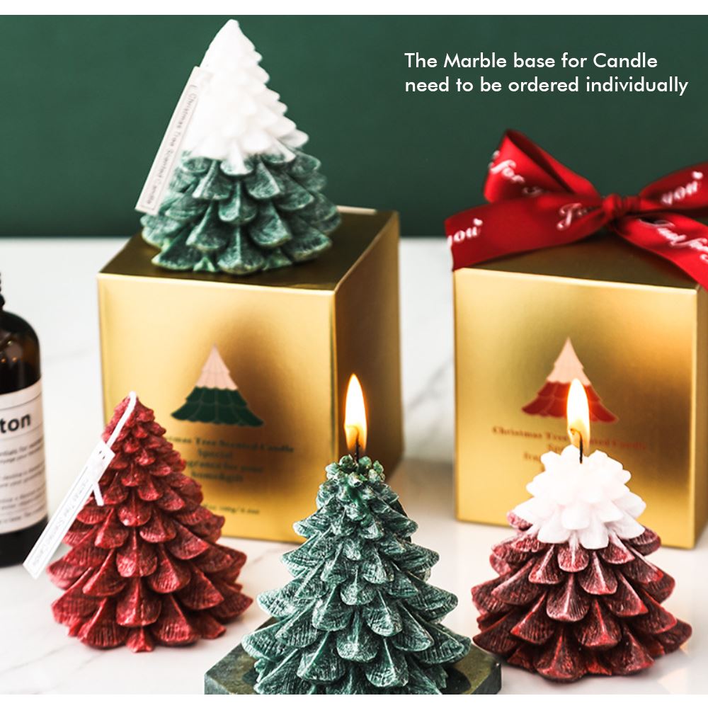 4 tipos de velas de hielo con aroma a árbol de Navidad