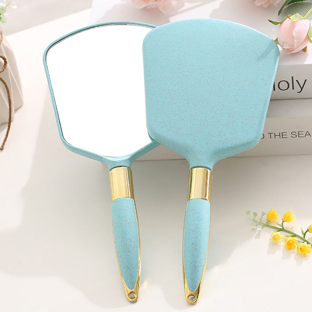 4 colors European style square hand mirror (At least 12Pcs for sale, color mixing is allowed)
