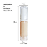 【Livraison gratuite】 Ensemble d'échantillons de 20 pièces Ensemble complet de fond de teint liquide crémeux et de poudre compacte pressée
