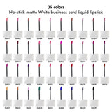34 colors Moisturizing and plump White business card lip gloss(#1-#22)