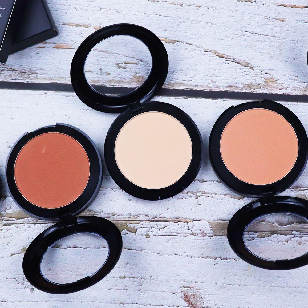 Logotipo personalizado de polvo de maquillaje compacto prensado en 5 colores al por mayor (50 piezas envío gratis)