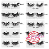 【SAMPLE】False Eyelashes 1 Pair With Square Pink Box(Mink hair)  -【Free Shipping On Mix Order Over $39.9】