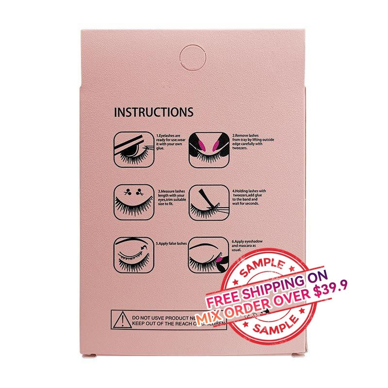 【SAMPLE】False eyelashes 3 pairs (imitation mink hair)  -【Free Shipping On Mix Order Over $39.9】