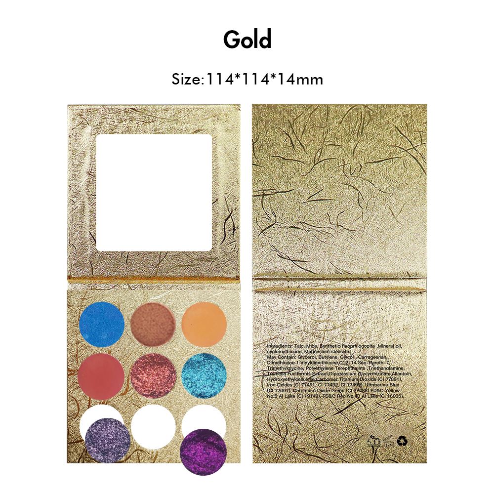 【Free Shipping】Sample Set of 169Pcs Full set of DIY Monochrome eyeshadow & Different Colors of 9 pan DIY empty Palette
