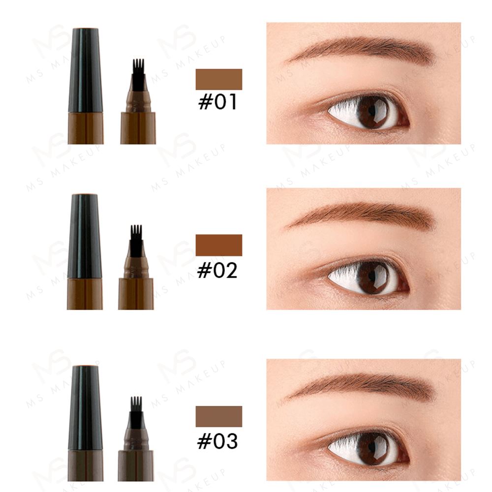 3 Colors Liquid Eyebrow Pencil - MSmakeupoem.com