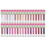 34 colors glitter gradient square tube lip gloss(#1-#22)