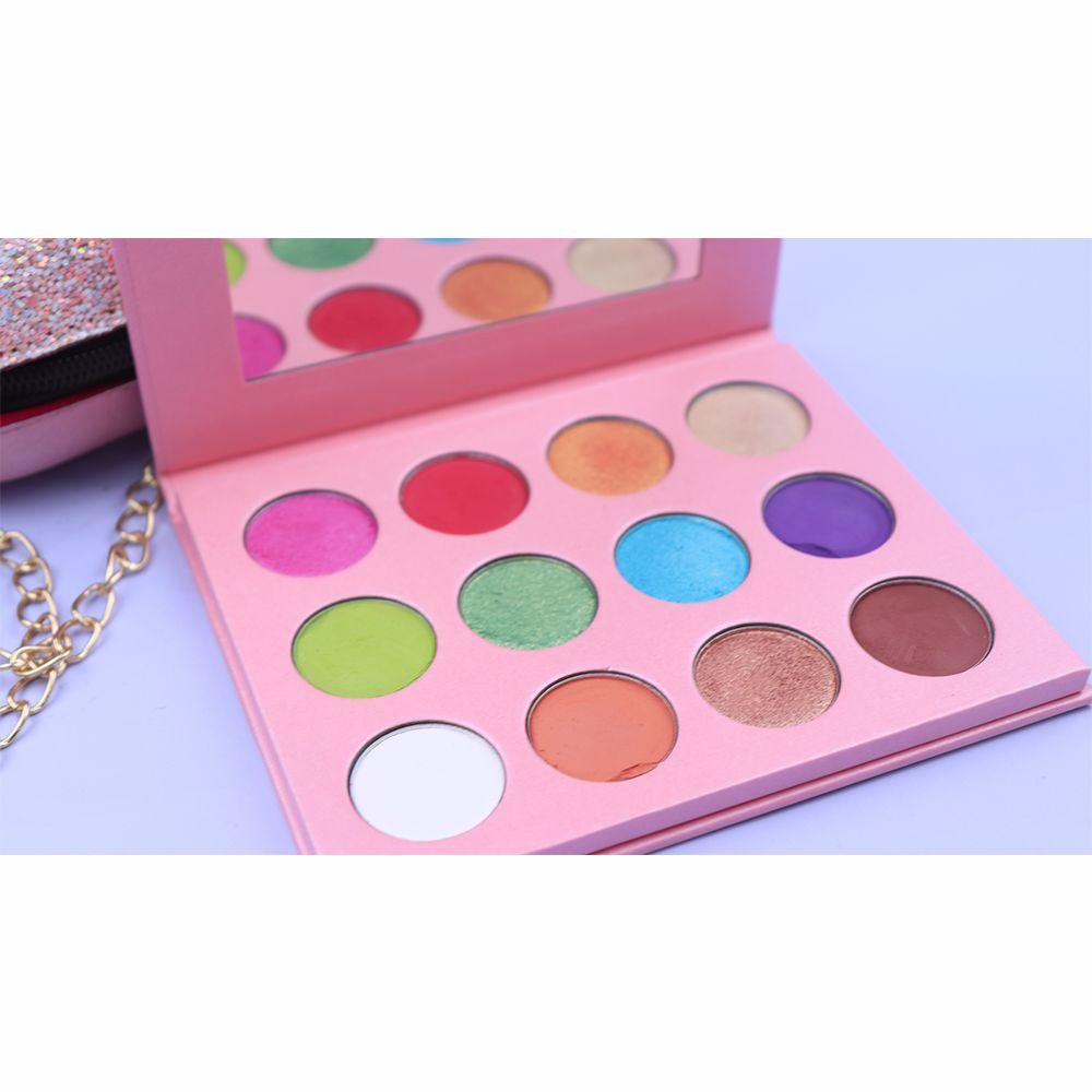 Paleta de sombras de ojos rosa de 12 colores Candy Color