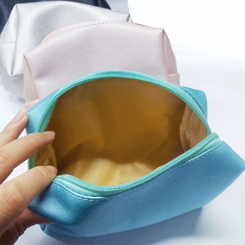 4 Colors Artificial Leather Make Up Bag